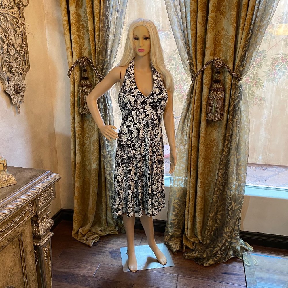 London Times Halter A Line Dress